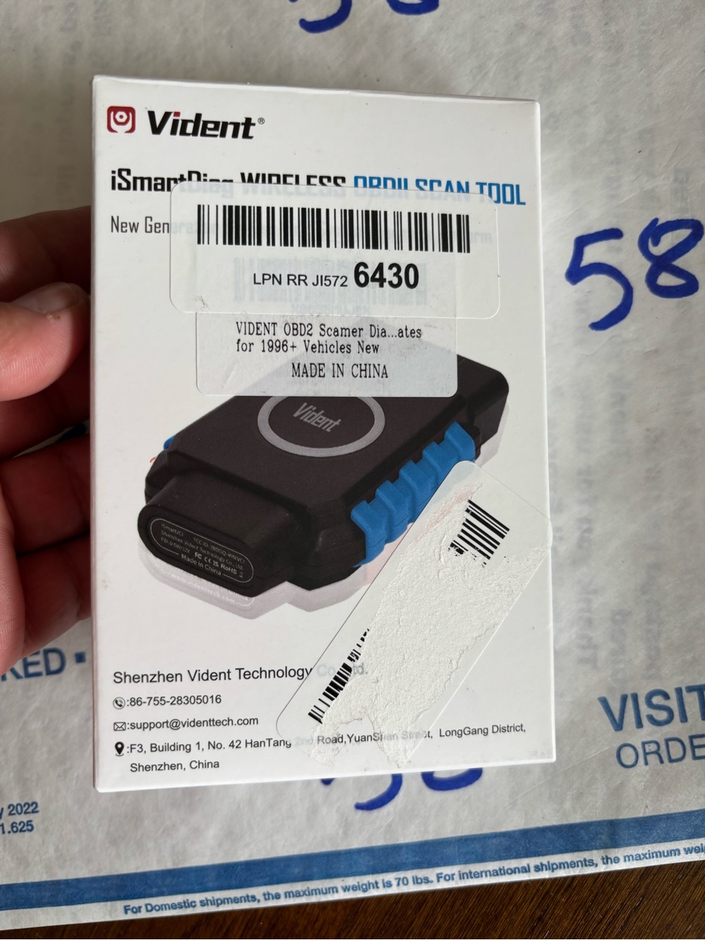 VIDENT OBD2 Scanner Bluetooth Diagnostic Tool